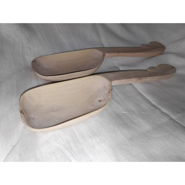 Udayagiri Handcrafted Wooden Big Serving Spoon (Set of 2)