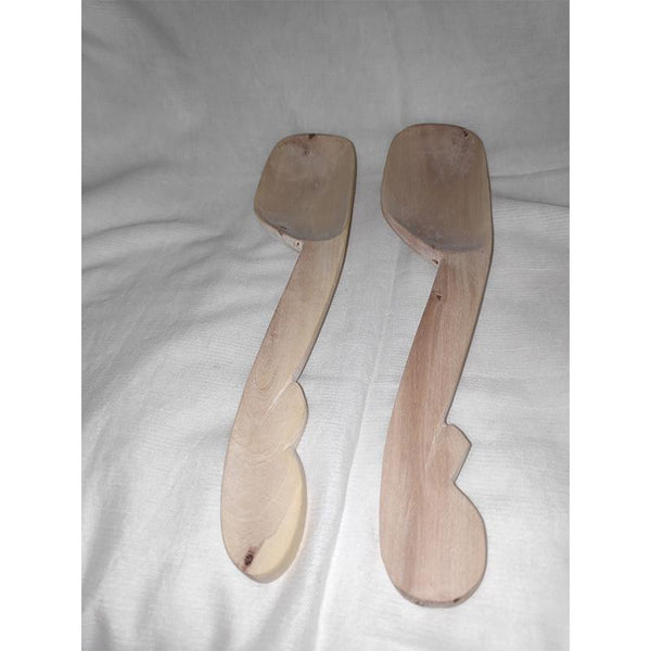 Udayagiri Handcrafted Wooden Big Serving Spoon (Set of 2)