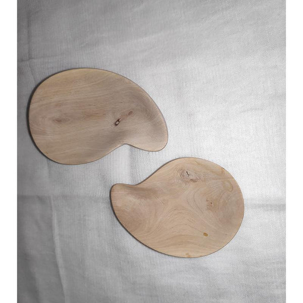 Udayagiri Handcrafted Wooden Soup Bowls (Set of 2)