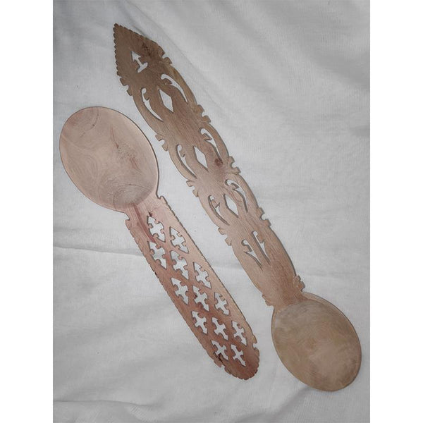 Udayagiri Handcrafted Wooden Spoon Set (Set of 2)