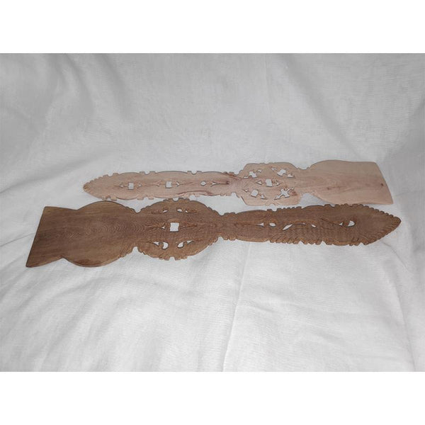 Udayagiri Handcarved Wooden Flat Cooking Spoon (Set of 2)