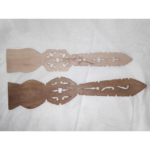 Udayagiri Handcarved Wooden Flat Cooking Spoon (Set of 2)