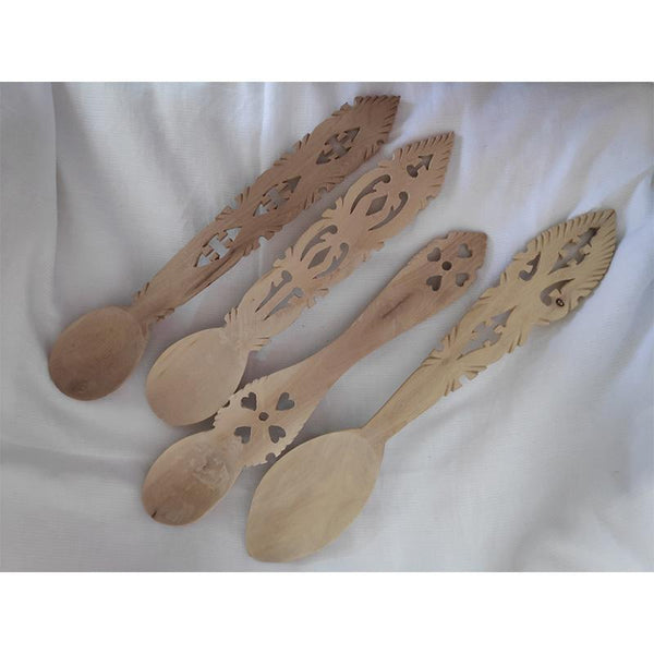 Udayagiri Handcrafted Wooden Spoon Set (Set of 4)