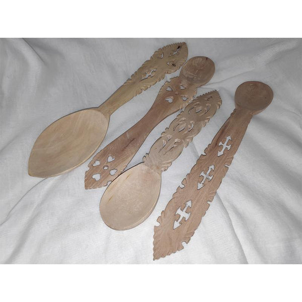 Udayagiri Handcrafted Wooden Spoon Set (Set of 4)