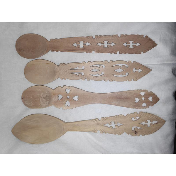 Udayagiri Handcrafted Wooden Spoon Set (Set of 4)