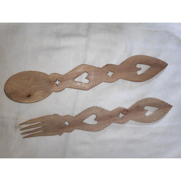 Udayagiri Handcrafted Wooden Fork and Spoon Set