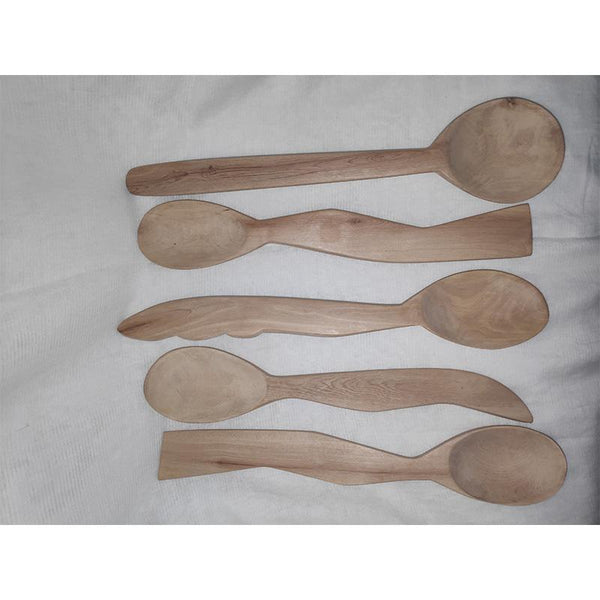 Udayagiri Handcrafted Wooden Spoon Set (Set of 5)