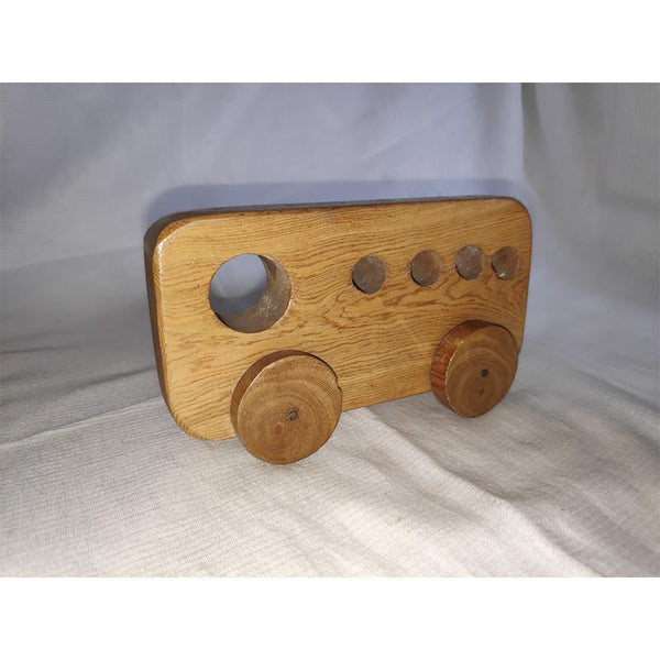 Udayagiri Handcrafted Wooden Toy Bus