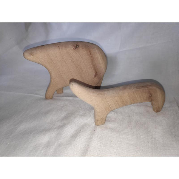 Udayagiri Handcrafted Wooden Paperweights (Set of 2)