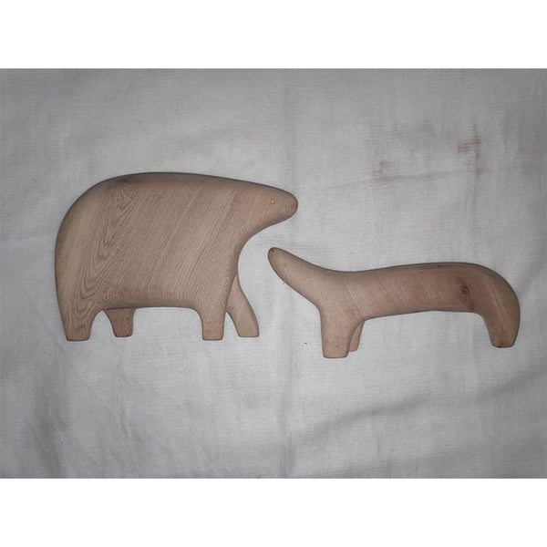 Udayagiri Handcrafted Wooden Paperweights (Set of 2)
