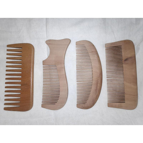 Udayagiri Handicrafted Wooden Combs (Set of 4 )
