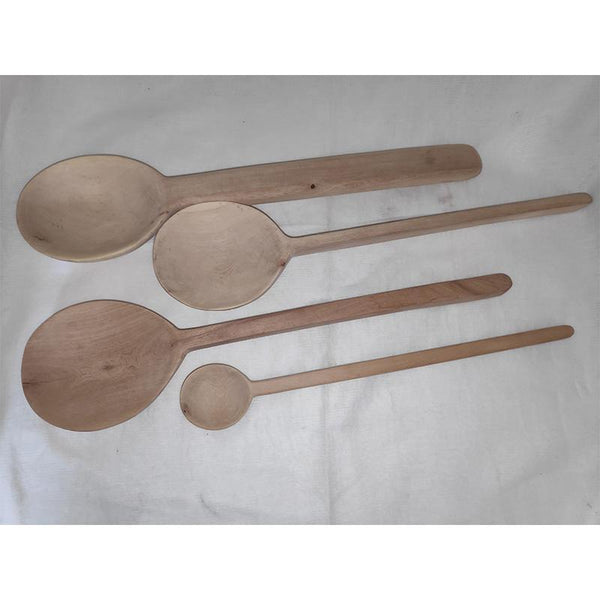 Udayagiri Wooden Carved Big Spoons (Set of 4)