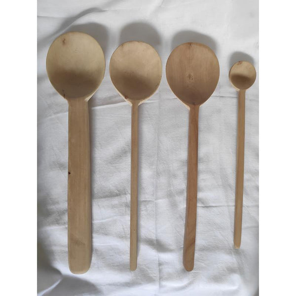 Udayagiri Wooden Carved Big Spoons (Set of 4)