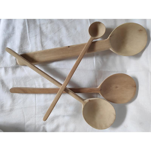 Udayagiri Wooden Carved Big Spoons (Set of 4)