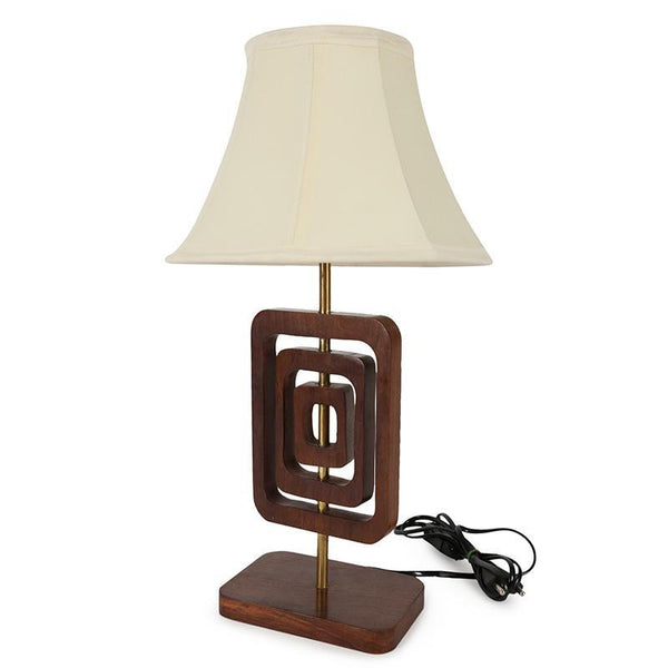 Table Lamp in Sheesham Wood Handcrafted by Traditional Artisans