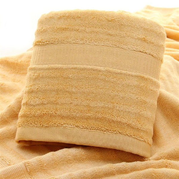 Ultra Soft, Absorbent and Anti-Microbial 600 GSM Bamboo Bath Towel - Golden Brown