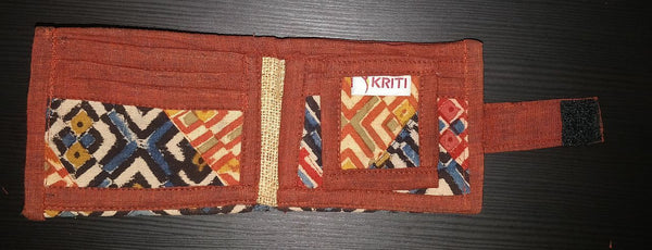 Unisex Wallet (Geometric Print) - Created by Women Artisans from Hyderabad