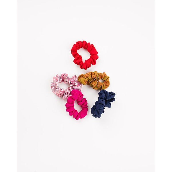 Upcycled Hair-tie made from Fabric Scraps by Rural Women (Pack of 10)
