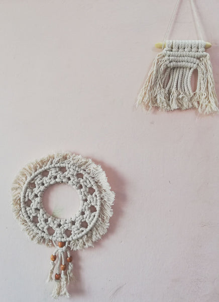 Macrame Wreath Ring Wall Hanging Handmade By Women Artisans