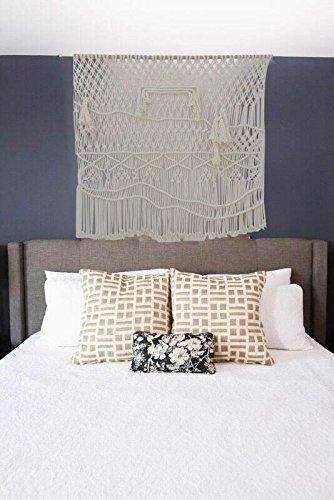 Modern Digital Macro Macrame Wall Hanging Handmade by Women Artisans