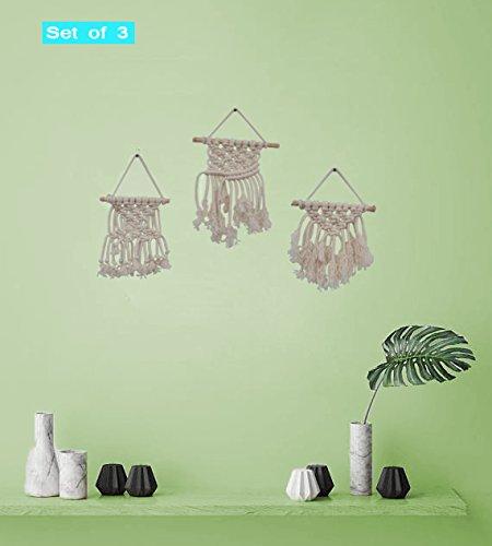 Mini Beauties Macrame Wall Hangings Handmade By Women Artisans (Set of 3)
