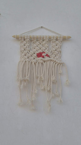 Mini Woven Macrame Wall Hanging Handmade by Women Artisans