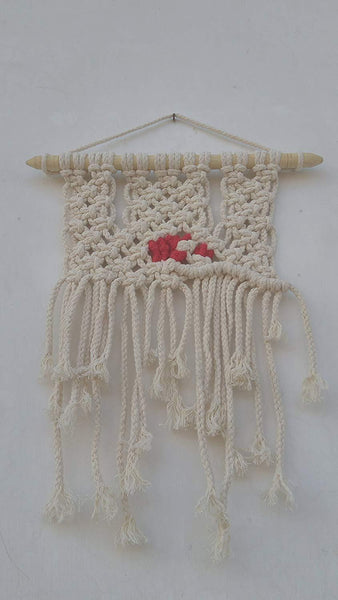 Mini Woven Macrame Wall Hanging Handmade by Women Artisans