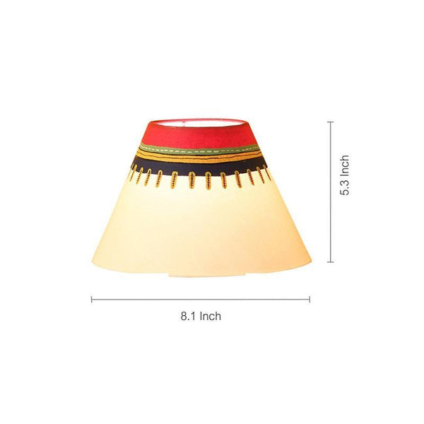 Hand-Painted Terracotta Flat Matki Shaped Table Lamp created by Traditional Artisans