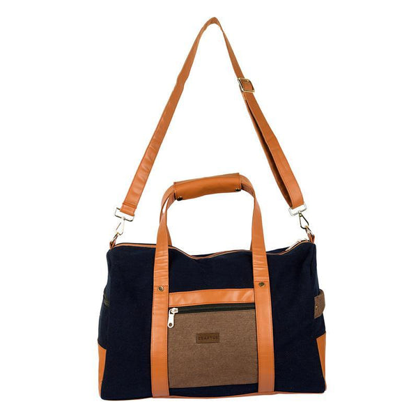 Washed Denim Duffel Bag Handmade by Women Artisans