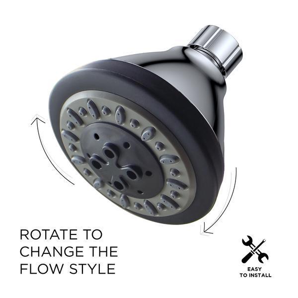 Water-Saving AirOxy 3-Function Shower Head