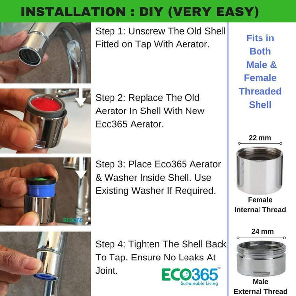 Water Saving Adaptor for Taps
