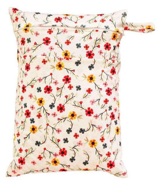 Waterproof Wet Bag -  Pink & Petals
