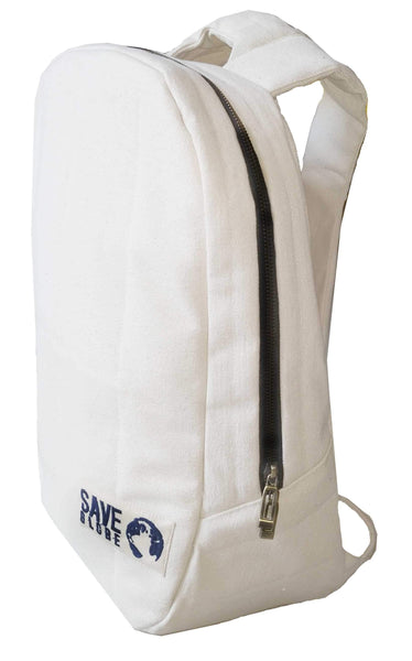 White Canvas Laptop Bag