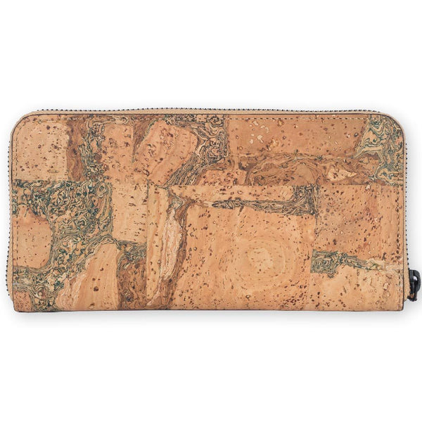 Cork Fabric Women's  Zip-Around Wallet - Terrain