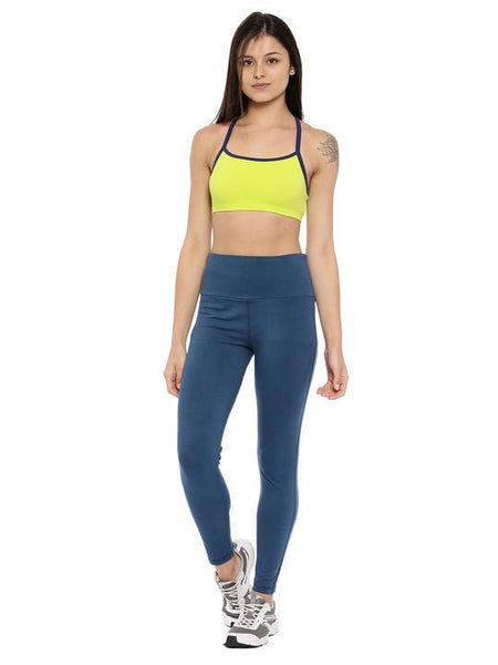 Women's Bamboo Ankle-Length Leggings - Sailor Blue (AWFL001S)