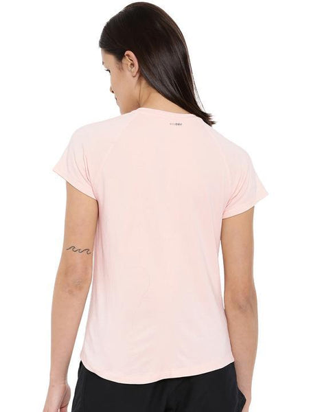 Women's Bamboo Zip-Up Tee - Summer Blush (AWFT008L)
