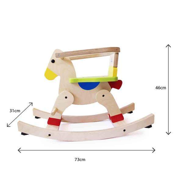 Wooden Rocking Horse - 100% Safe, Natural & Eco-Friendly