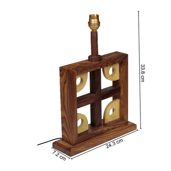 Hand-Carved Wooden Hand-Painted Table Lamp created by Traditional Artisans