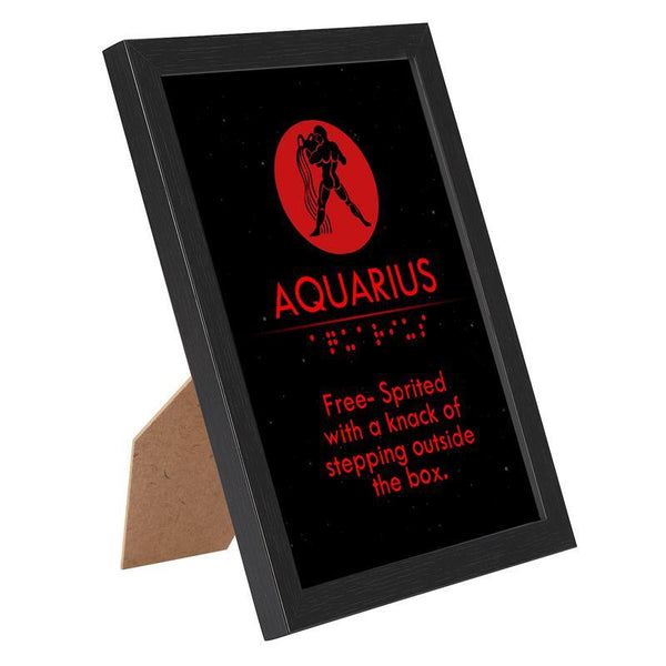 Zodiac Signs Table-Top Frame with Braille Alphabet
