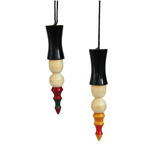 Wooden Christmas Tree Decorations Handcrafted by Traditional Artisans (Pack of 2)