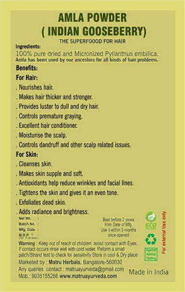 Premium Amla Powder, 100g