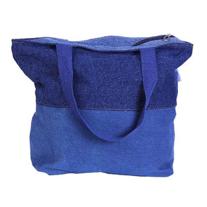 Blissful Denim Bag made with Upcycled Jeans