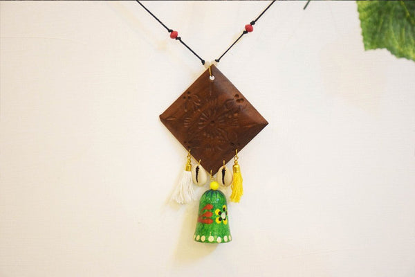 Bell Necklace Hand Painted by Women Artisans