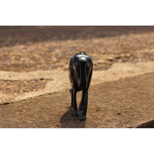 Bidri Fulzadi Designed Elephant Curio (Medium)