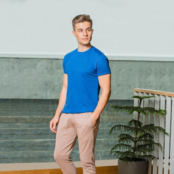 100% Organic Cotton Round Neck T-shirt (Explorer Blue)