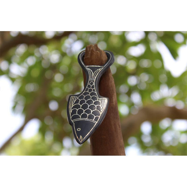 Handcrafted Bidri Bottle/Can Opener (Fish Shaped)