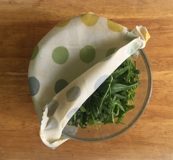 Madhu Wrap (Beeswax Food Wrap) - Assorted Starter Set in Certified Organic Fabric - Set of 2 or 3