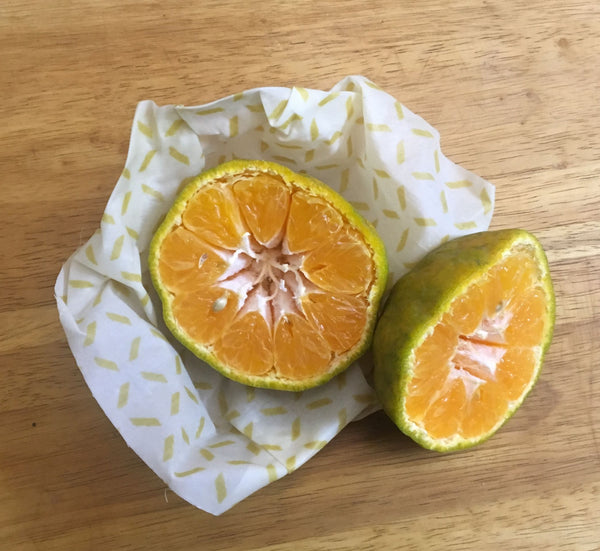 Madhu Wrap (Beeswax Food Wrap) - Assorted Starter Set in Certified Organic Fabric - Set of 2 or 3
