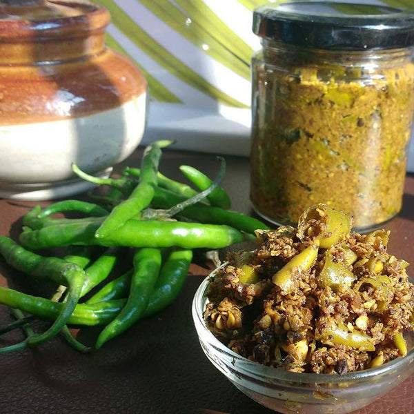 Green Chilli Pickle - 100% Natural