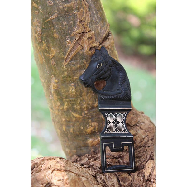 Handcrafted Bidri Bottle/Can Opener (Horse Shaped)